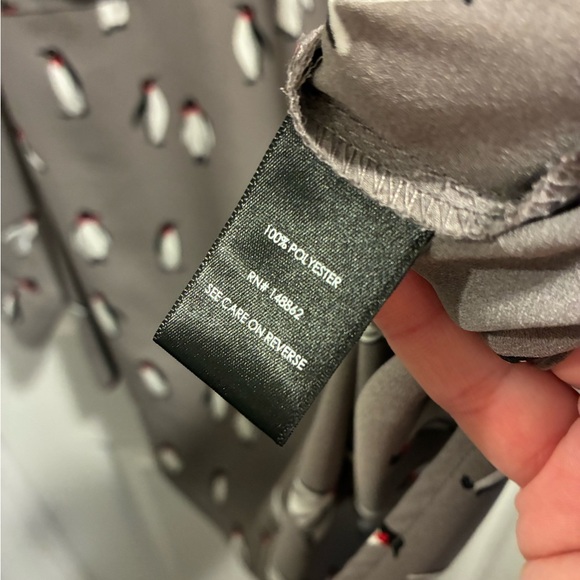 Torrid Gray Penguin Print Blouse - Picture 3 of 3